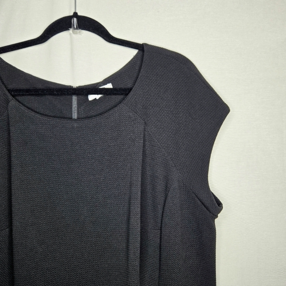 Cato Black Sheath Style Asymetrical hem Dress. 18W - Picture 3 of 13